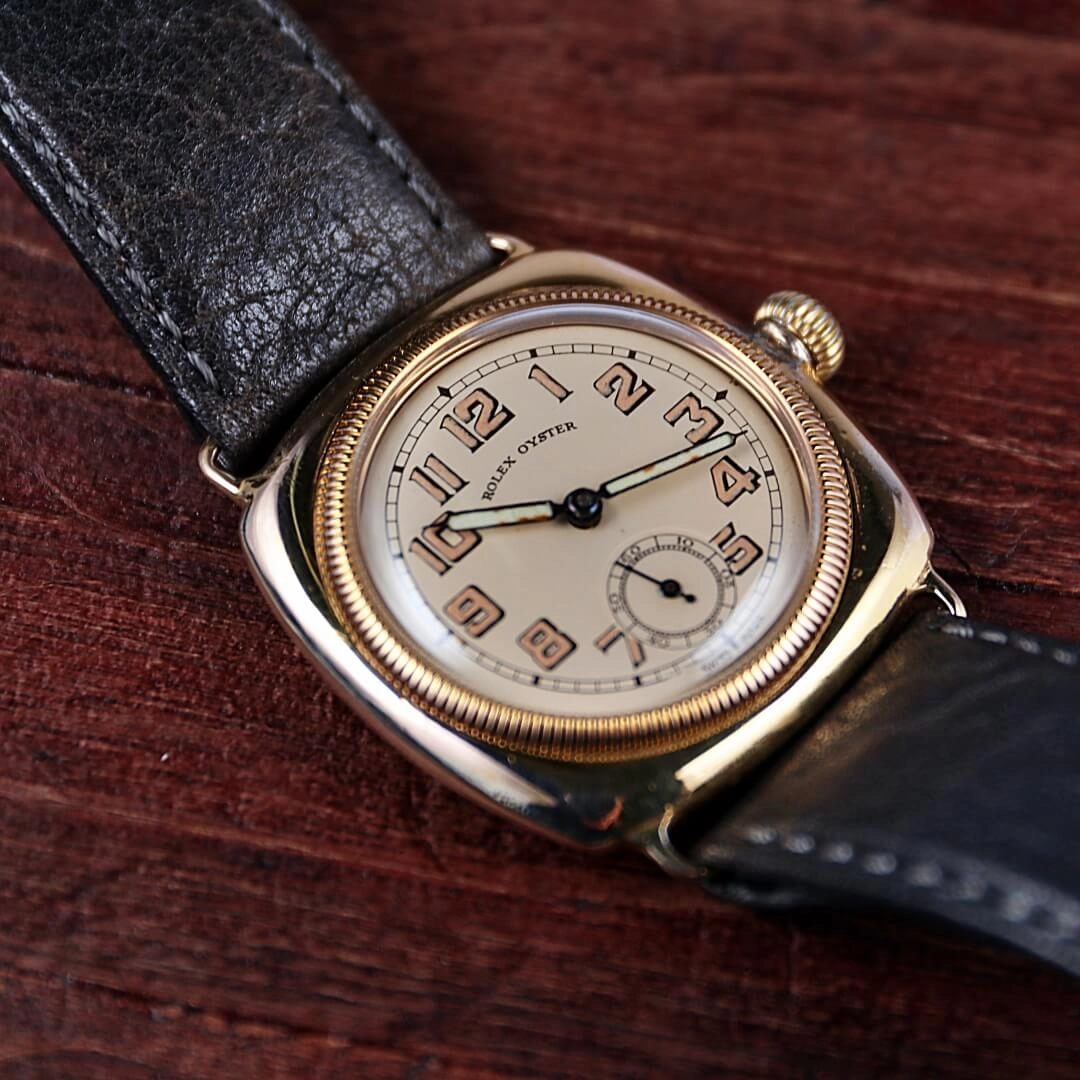 Rolex Oyster Cushion 9k Gold, 1930