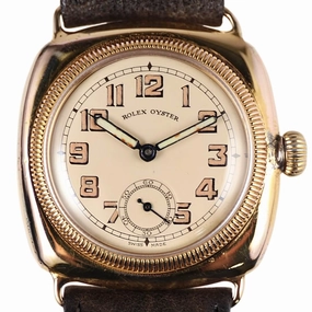 Rolex Oyster Cushion 9k Gold, 1930