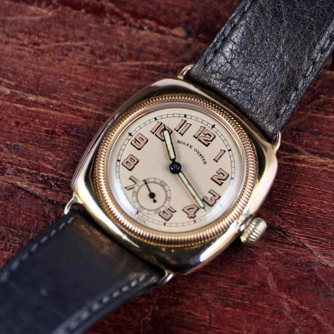 Rolex Oyster Cushion 9k Gold, 1930