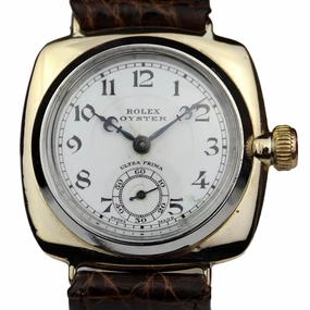 Rolex Oyster Cushion Case, Ultra Prima, 9k Gold, 1930