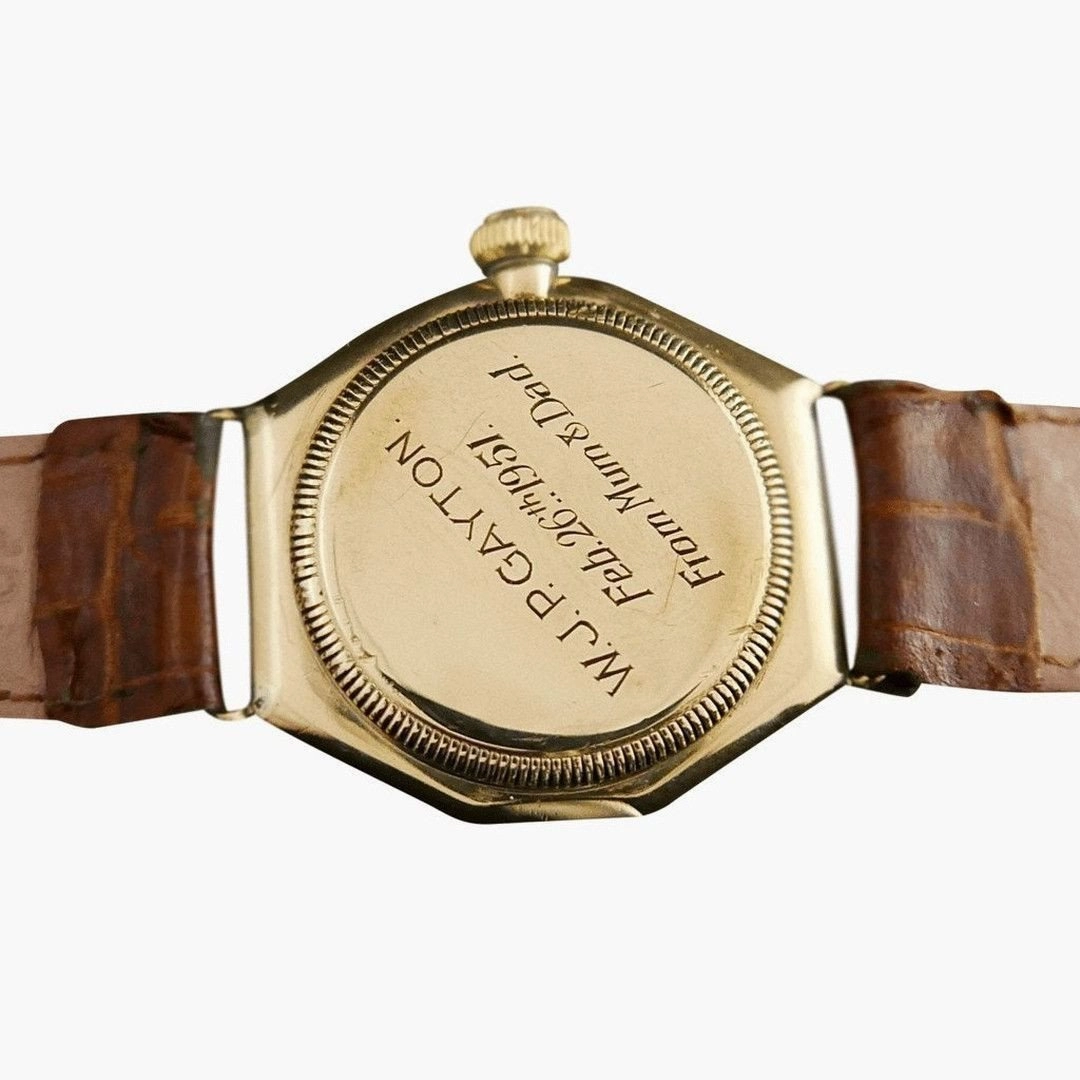 Rolex Oyster Men's Vintage 1929 Gold Watch