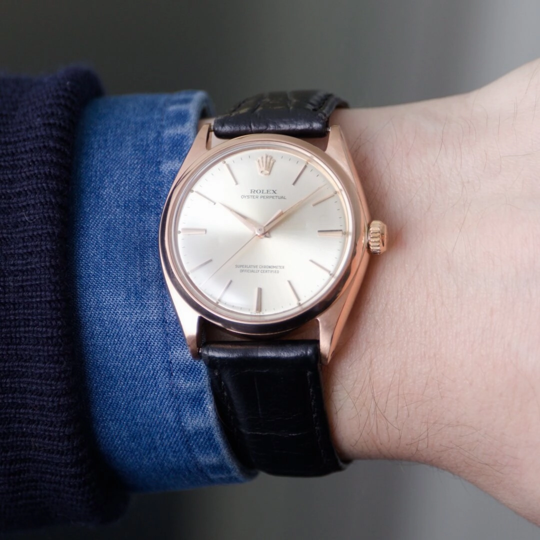 Rolex Oyster Perpetual Ref. 1005, 18k Gold Vintage Watch