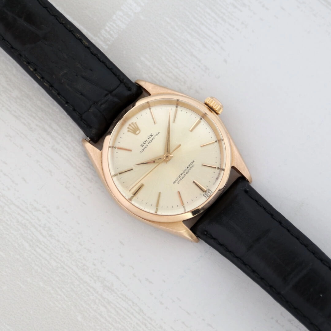Rolex Oyster Perpetual Ref. 1005, 18k Gold Vintage Watch