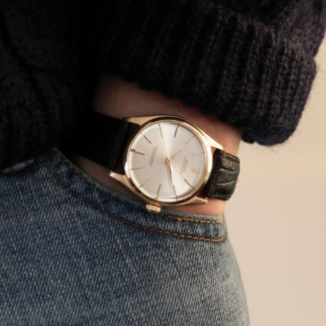 Rolex Oyster Perpetual Ref. 1005, 18k Gold Vintage Watch