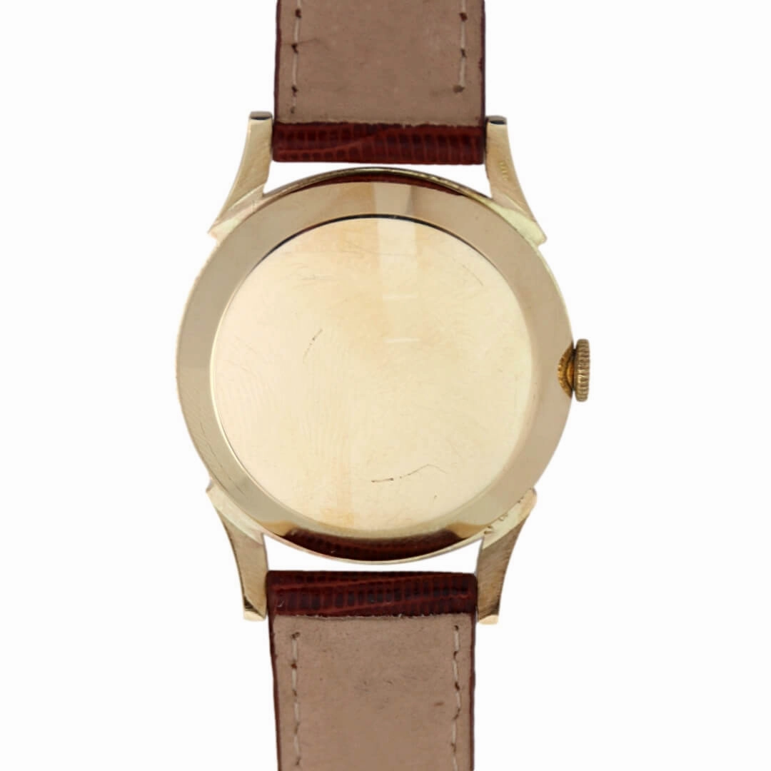 Rolex Precision 9k Gold, 1950's Men's Vintage Dress Watch