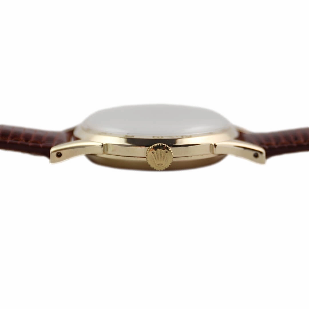 Rolex Precision 9k Gold, 1950's Men's Vintage Dress Watch