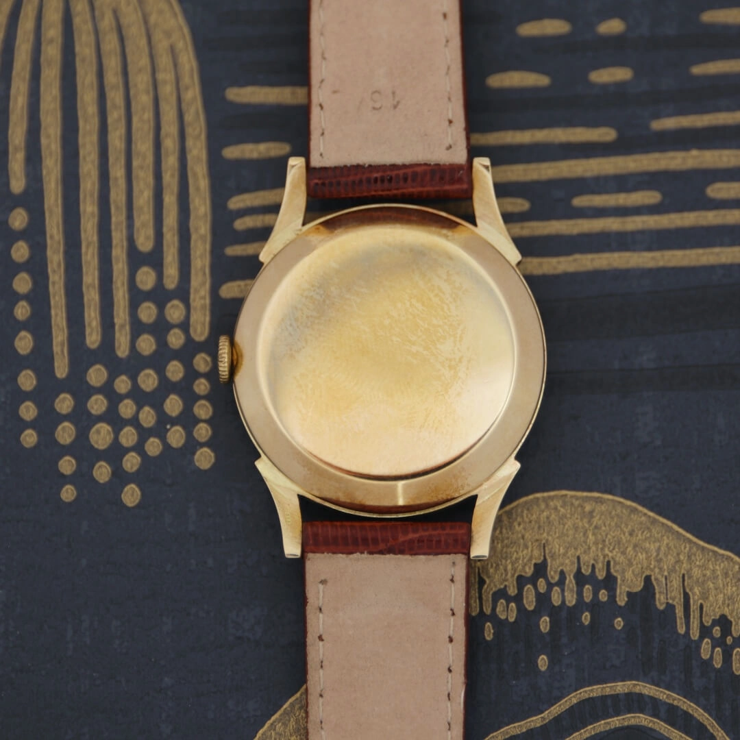 Rolex Precision 9k Gold, 1950's Men's Vintage Dress Watch