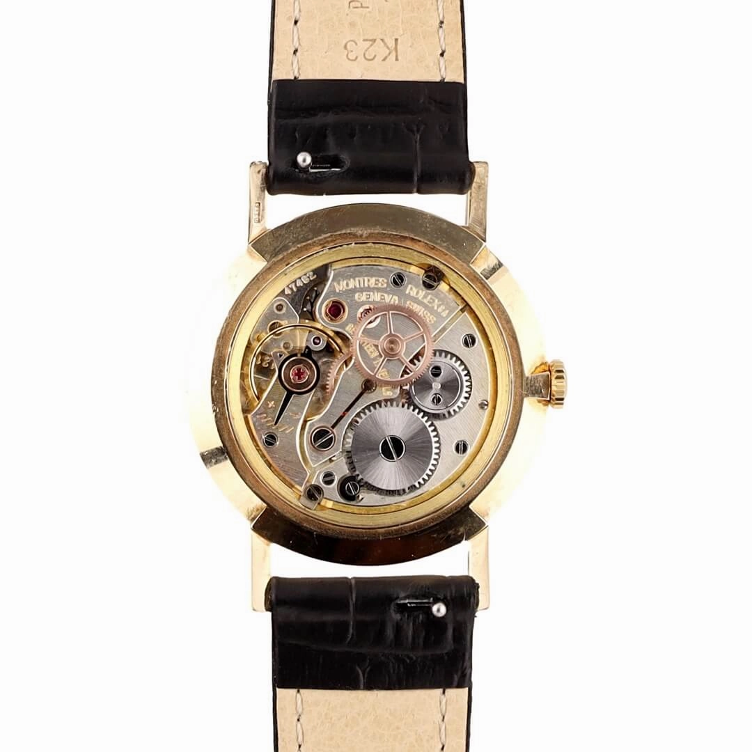 Rolex Precision 9k Gold Dress Watch  Dennison Case (Circa 1962)