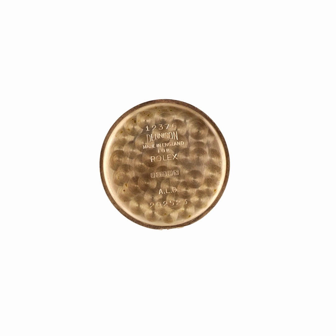 Rolex Precision 9k Gold Dress Watch  Dennison Case (Circa 1962)