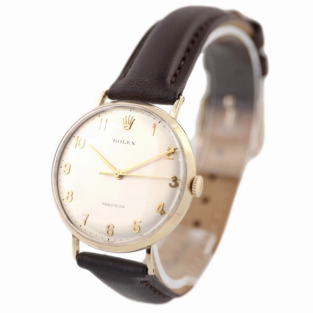 Rolex Precision, 9k Gold Vintage Watch, 1971