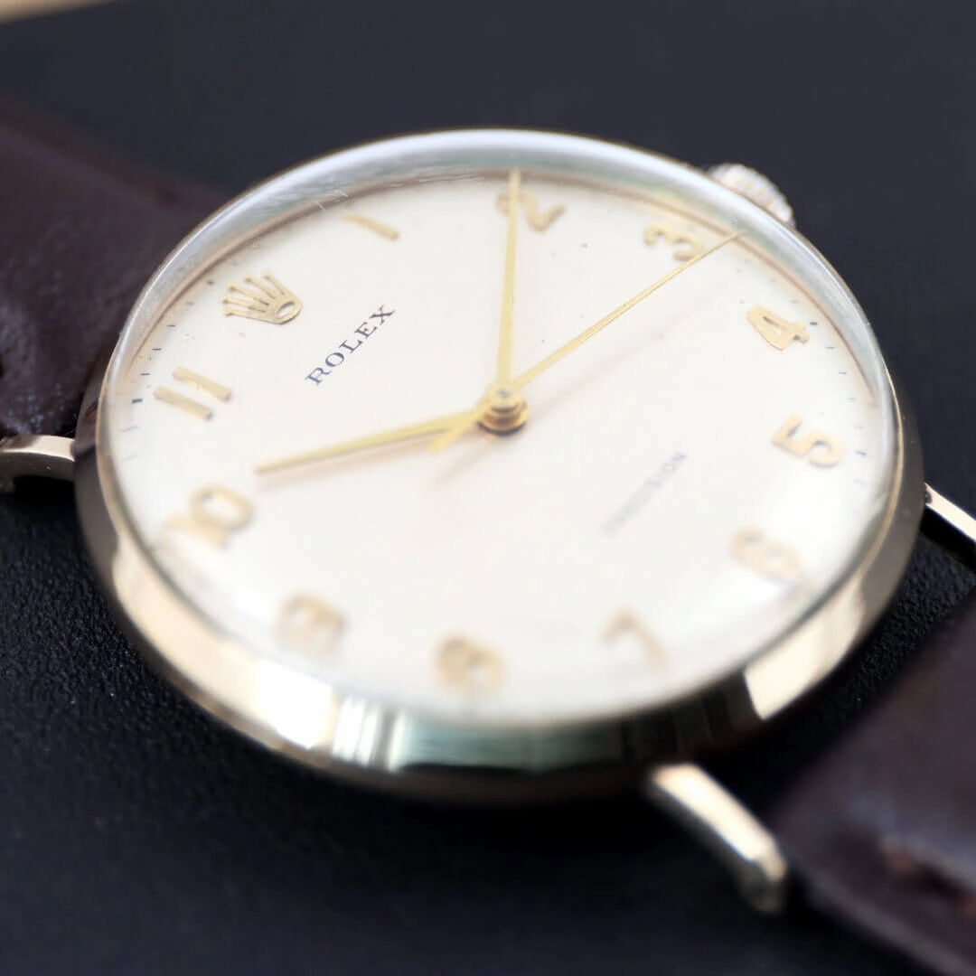 Rolex Precision, 9k Gold Vintage Watch, 1971