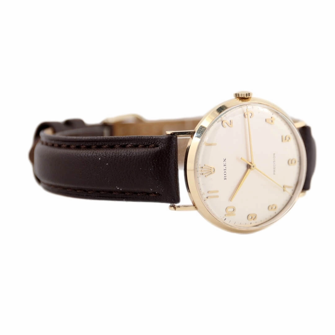 Rolex Precision, 9k Gold Vintage Watch, 1971