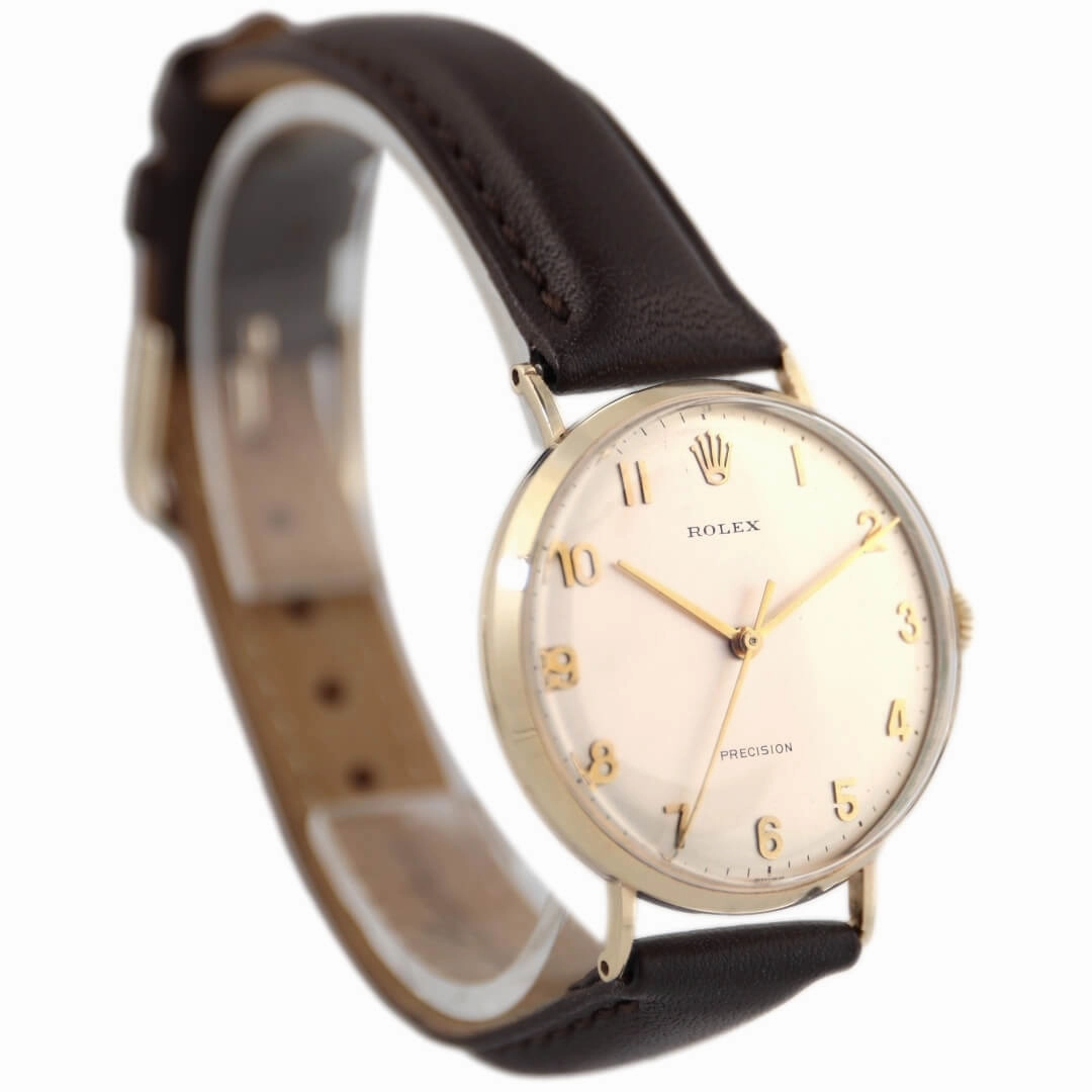 Rolex Precision, 9k Gold Vintage Watch, 1971