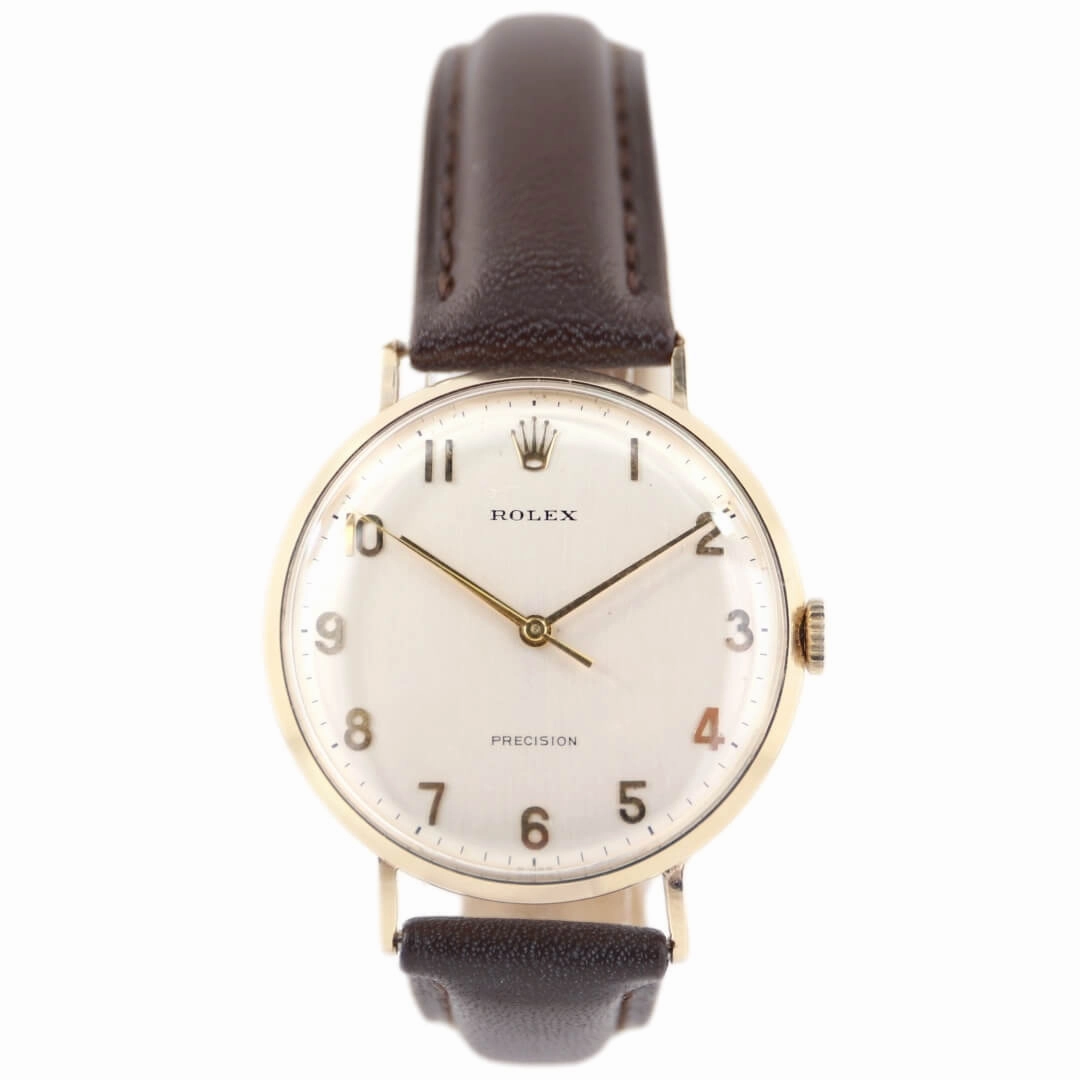 Rolex Precision, 9k Gold Vintage Watch, 1971