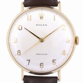 Rolex Precision, 9k Gold Vintage Watch, 1971