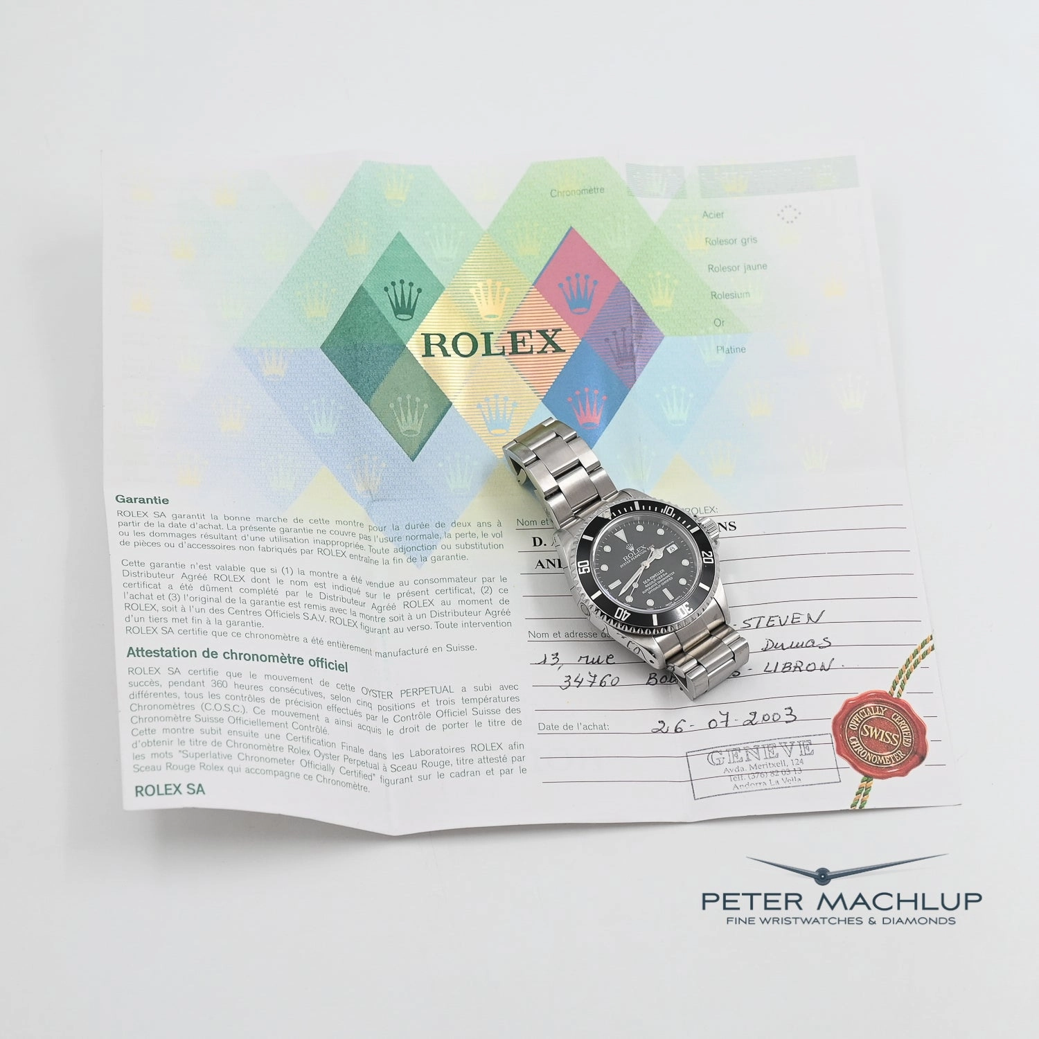 Rolex Sea-Dweller 4000