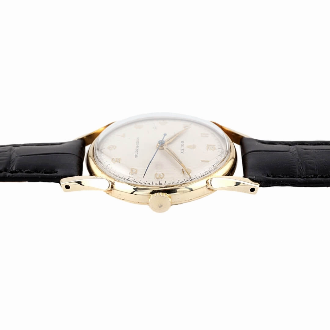 Rolex Shock-Resisting Honeycomb Dial 9k Gold, 1955