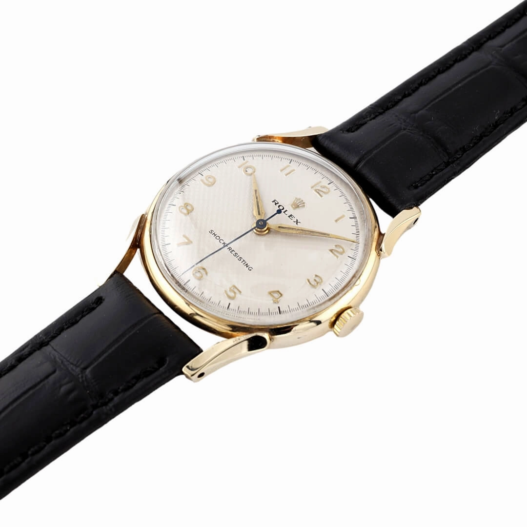 Rolex Shock-Resisting Honeycomb Dial 9k Gold, 1955