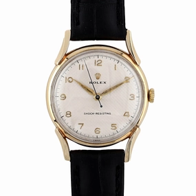 Rolex Shock-Resisting Honeycomb Dial 9k Gold, 1955