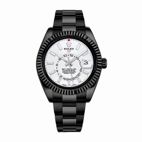Rolex Sky-Dweller 42mm - Ref: 336934 (PVD) - Intense White Stick Dial, Black PVD Stainless Steel Oyster Bracelet Watch