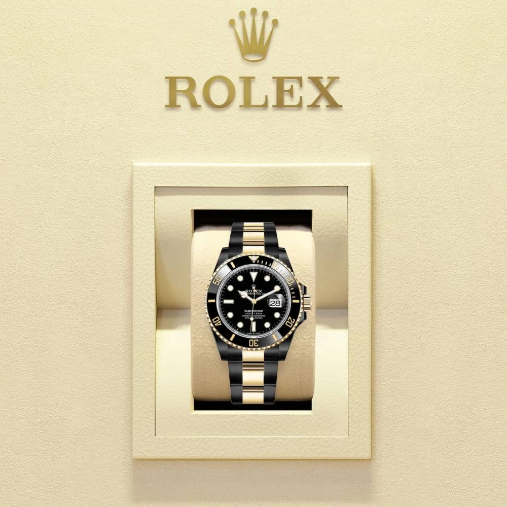 Rolex Submariner Date 41mm | Two-Tone Black PVD Stainless steel & 18k Yellow Gold bracelet | Black dial | Men's Watch 126613ln-0002 (PVD)