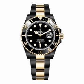 Rolex Submariner Date 41mm | Two-Tone Black PVD Stainless steel & 18k Yellow Gold bracelet | Black dial | Men's Watch 126613ln-0002 (PVD)