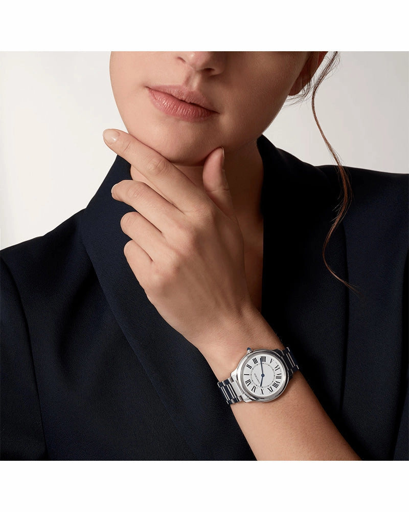 RONDE MUST DE CARTIER, 36MM, QUARTZ, STAINLESS STEEL