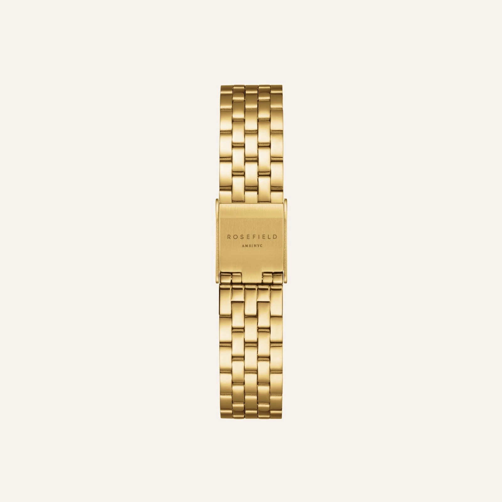 Rosefield Boxelle Gold Dial Stainless Steel Watch BCGSG-B04