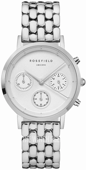 Rosefield Gabby 33mm White Dial Stainless Steel Watch NWG-N92