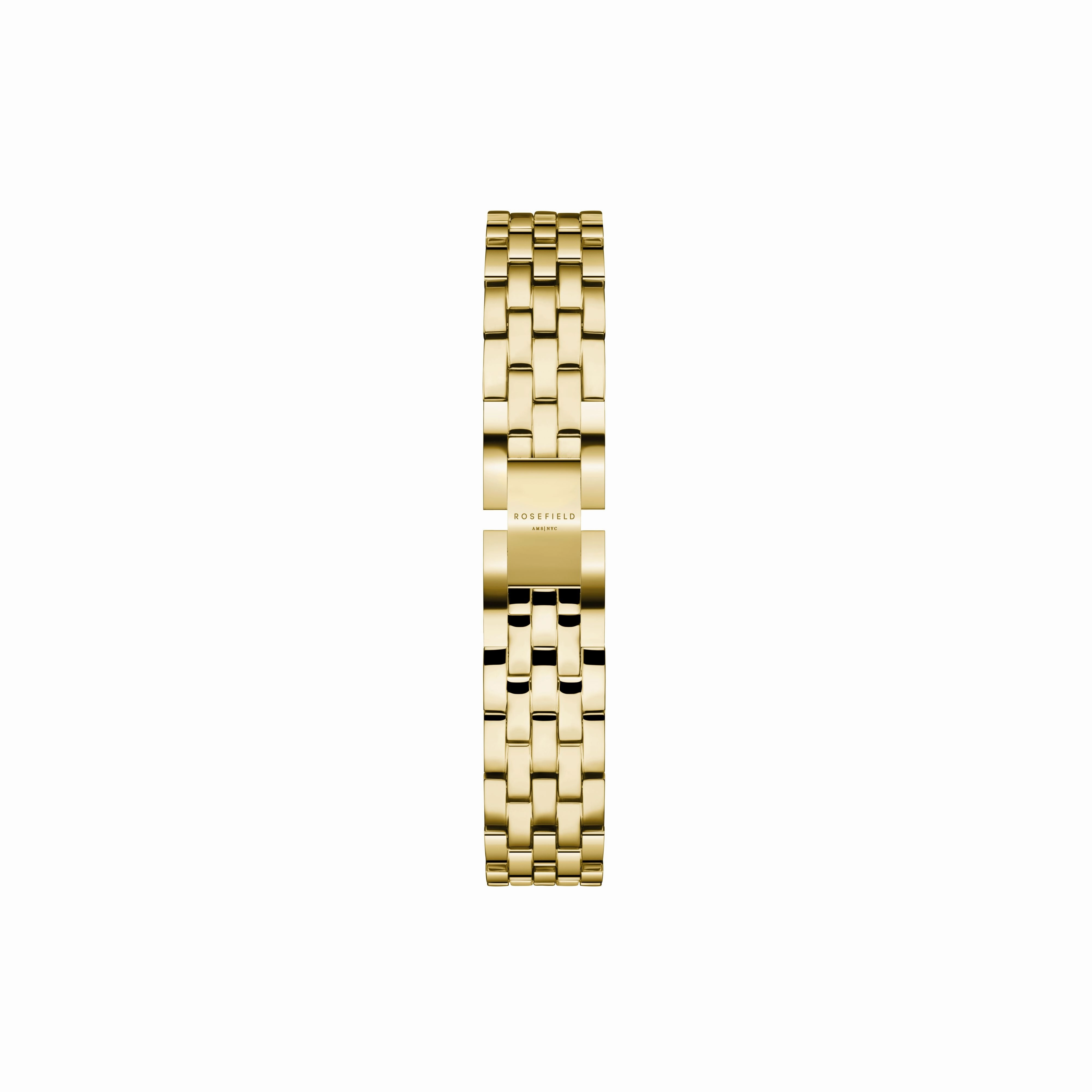 Rosefield Gemme White Steel Gold Watch GWGSG-G02
