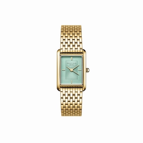 Rosefield Heirloom Mint Green Dial Steel Gold Watch HMGSG-H04