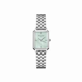 Rosefield Octagon XS Green MOP Steel Silver Watch OGGSS-O72