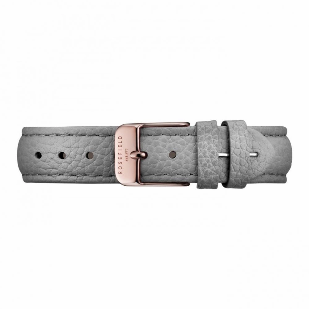 Rosefield September Issue White Dial Grey Leather Strap Watch SIGD-I82