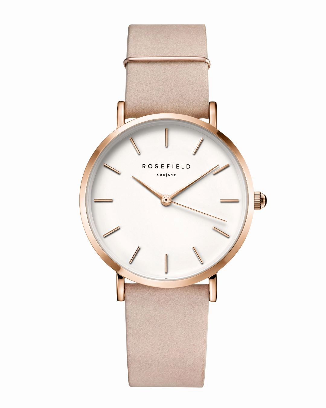 Rosefield The West Village Soft Pink Rosegold Watch WSPR-W73