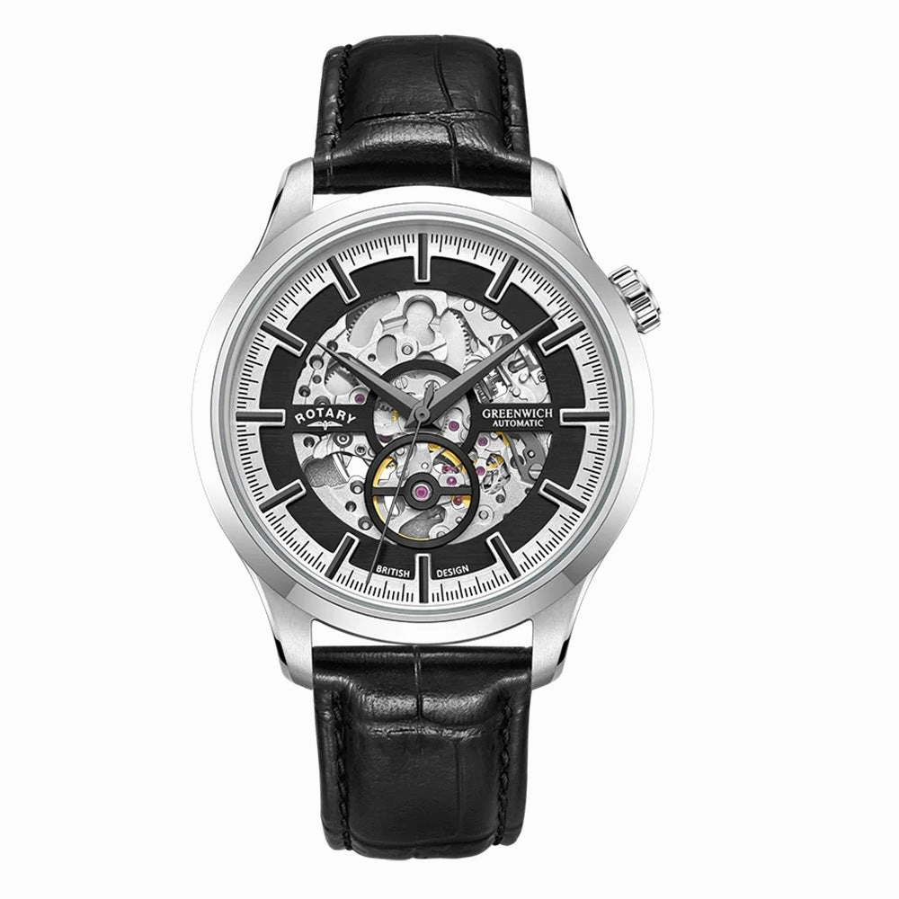 Rotary Automatic Skeleton Dial Mens Watch GS02945/87