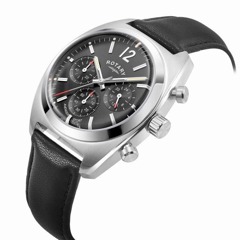 Rotary Avenger Sport Black Strap Mens Watch GS05485-65