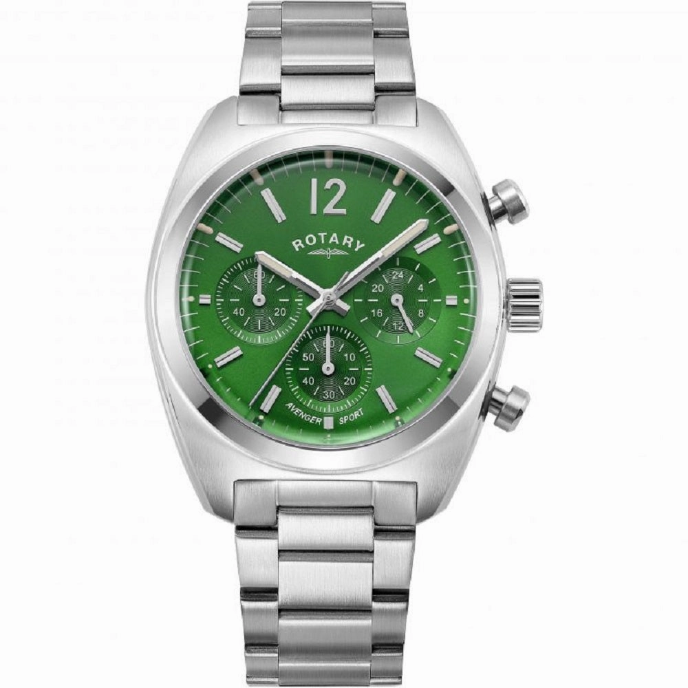Rotary Avenger Sport Green Dial Mens Watch GB05485-24