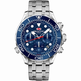 Seapro Men's Watch - Mondial Timer Blue Dial Stainless Steel Bracelet | SP0152