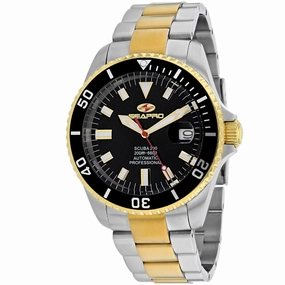 Seapro Men's Watch - Scuba 200 Automatic Black Dial Plated Steel Bracelet | SP4326