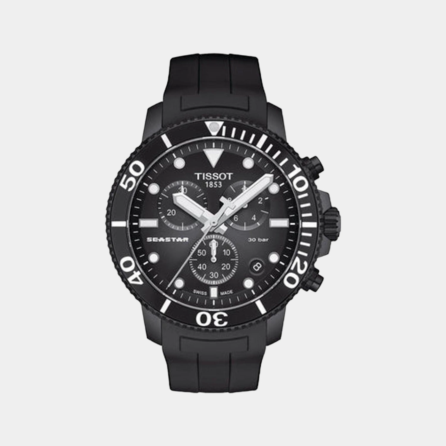 Seastar Men Chronograph Silicon Watch T1204173705102