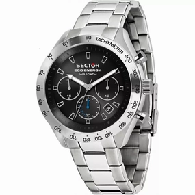 Sector 695 Eco Solar Black Chronograph Watch R3273613005