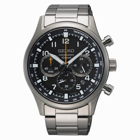 Seiko Conceptual Series Black Dial Stainless Steel Watch SSB447P