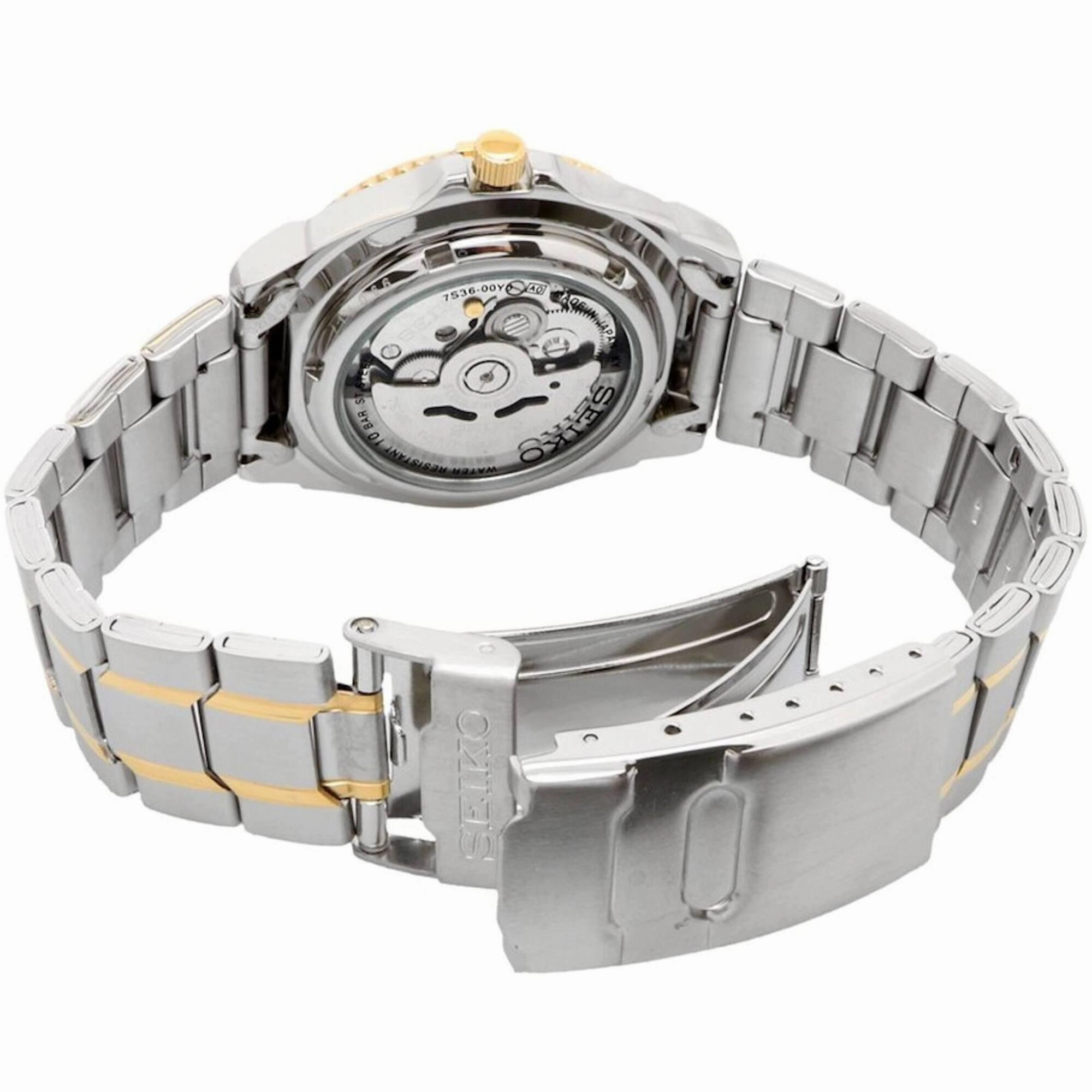 Seiko Men's Watch - 5 Sports Automatic Two Tone Stainless Steel Bracelet | SNZB24J1