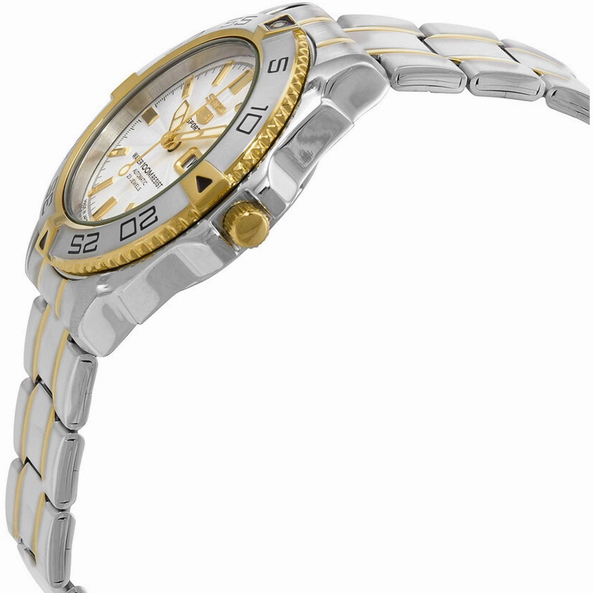 Seiko Men's Watch - 5 Sports Automatic Two Tone Stainless Steel Bracelet | SNZB24J1