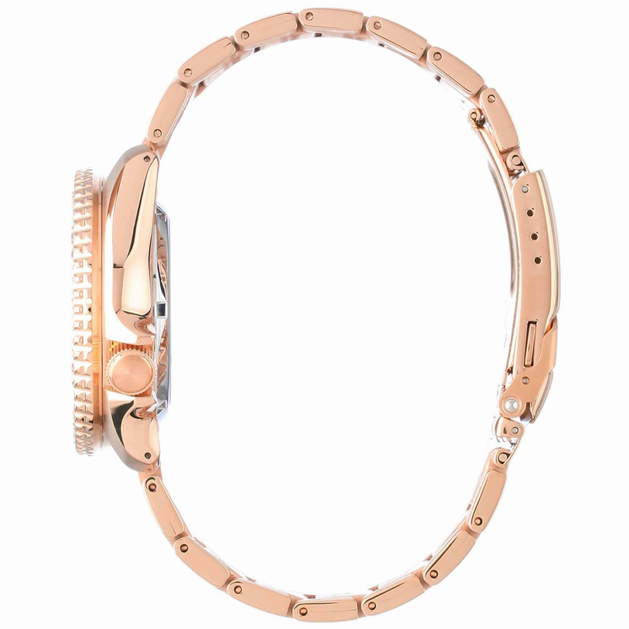 Seiko Men's Watch - 5 Sports SKX Street Style Automatic Rose Gold Bracelet | SRPE72K1
