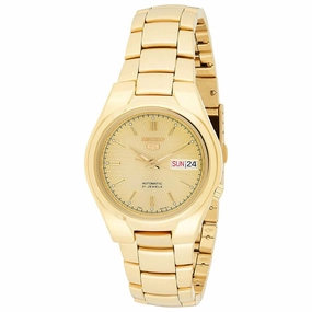 Seiko Men's Watch - Automatic Yellow Gold Stainless Steel Bracelet | SNK610K1