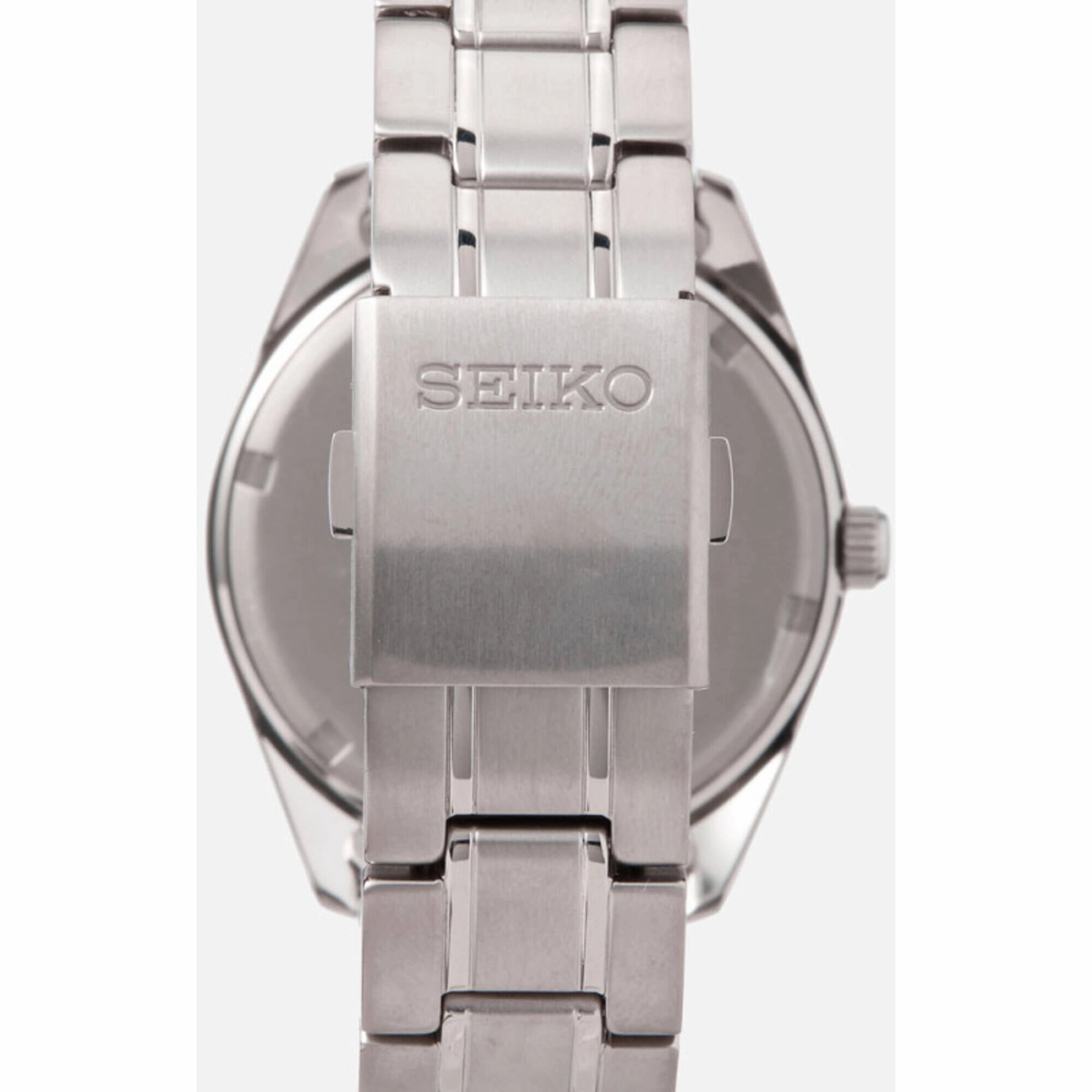 Seiko Men's Watch - Classic Quartz Dark Blue Dial Titanium Bracelet | SUR373P1