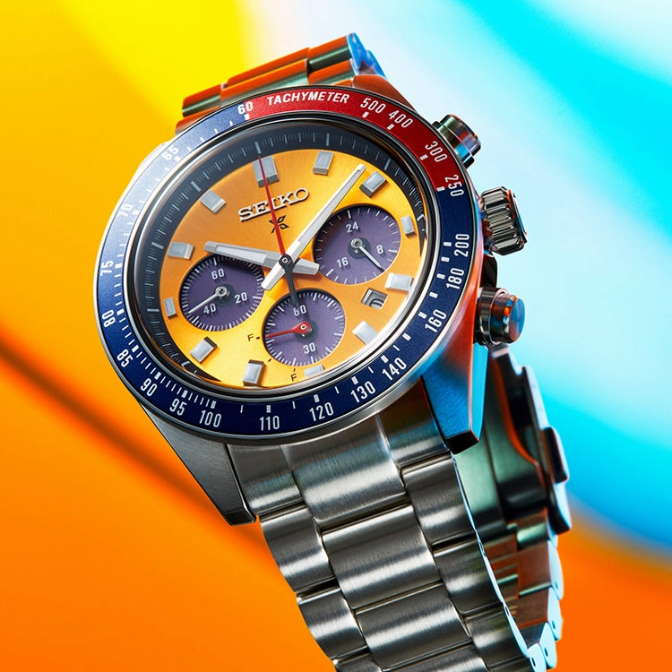 Seiko Prospex Speedtimer Solar Yellow Chronograph Watch SSC947P