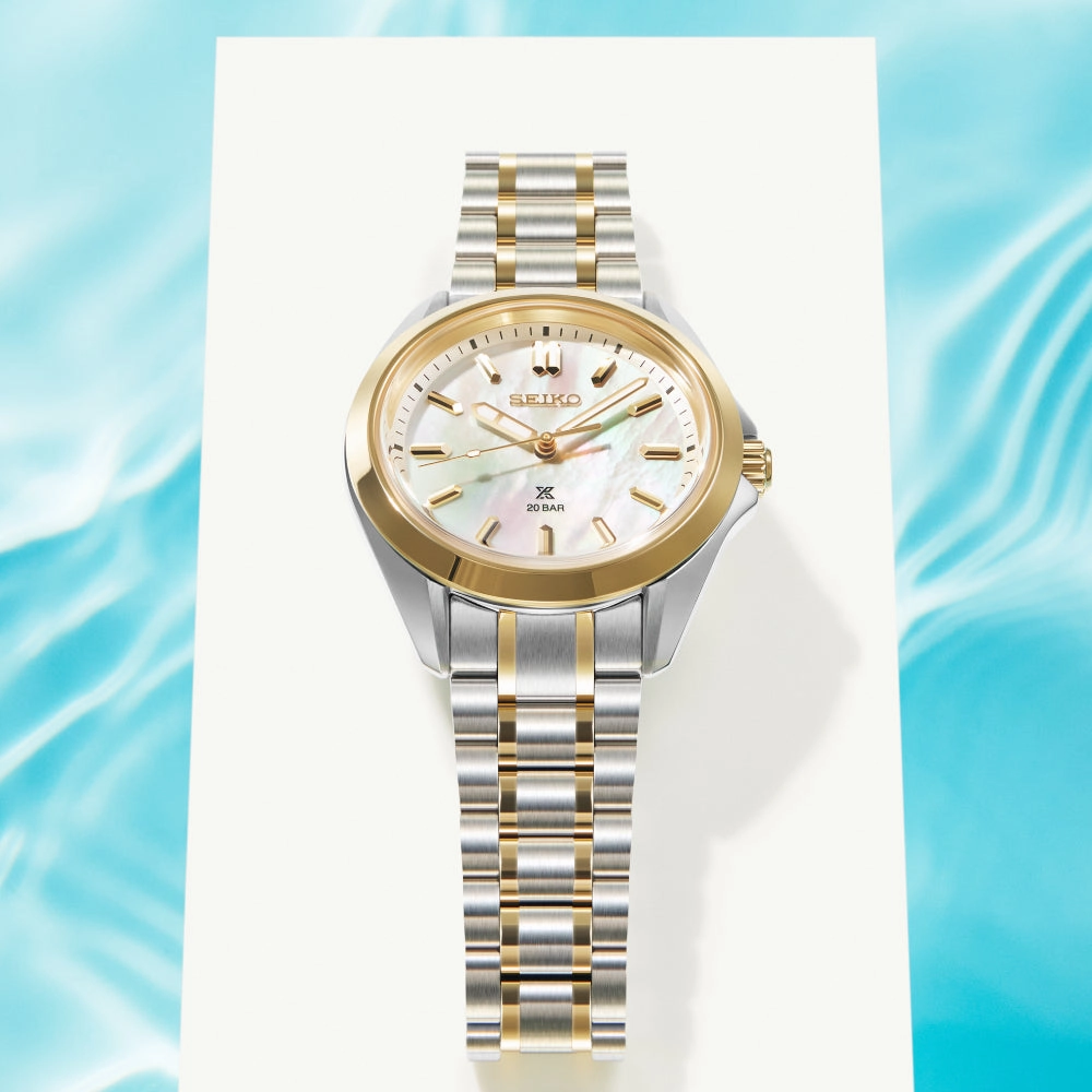 Seiko Prospex Two-Tone 34mm Quartz Watch