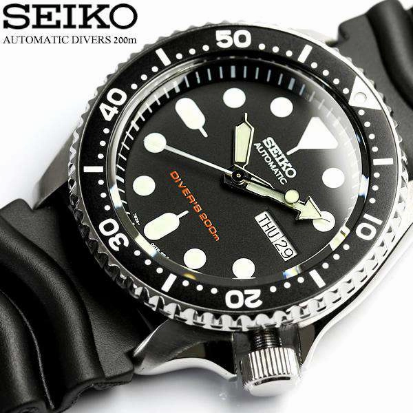 SEIKO SKX007K Automatic Rubber Strap Watch for Men